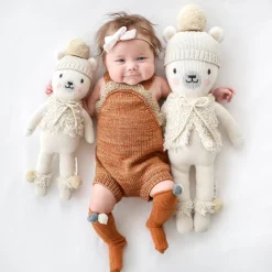 Cuddle+Kind Hand Knit Doll - Mini Stella the Polar Bear, 13