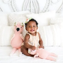 Cuddle+Kind Hand Knit Doll - Mini Penelope the Flamingo, 13