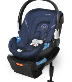 Cybex Aton 2 SensorSafe Lightweight Infant Car Seat with Load Leg - Denim Blue