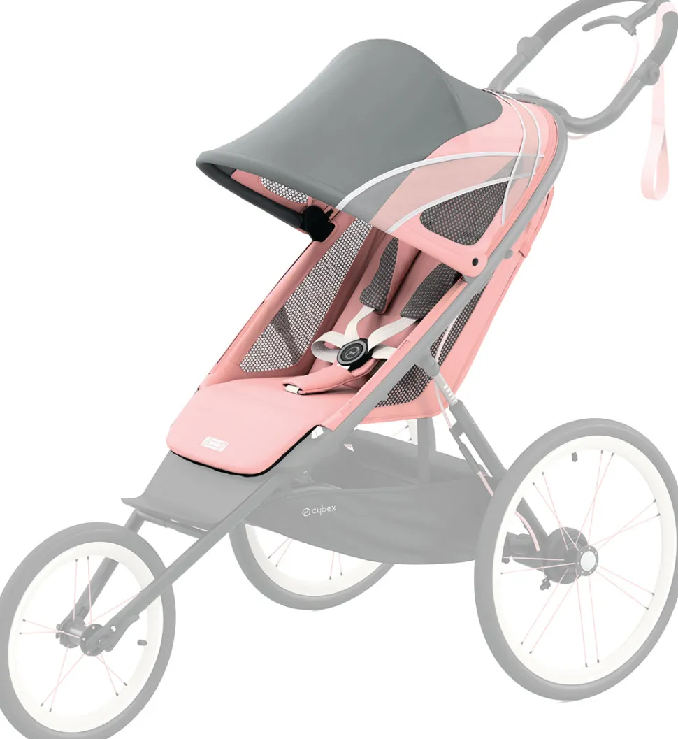 Cybex AVI Jogging Stroller Seat Pack - Silver Pink