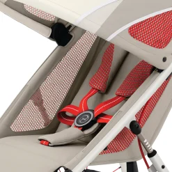 Cybex AVI Jogging Stroller Bundle - Cream/Orange Frame + Bleached Sand Seat Pack