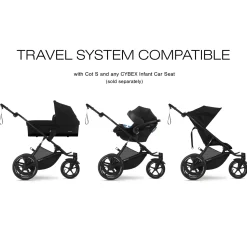 Cybex Avi Spin Jogging Stroller - Moon Black