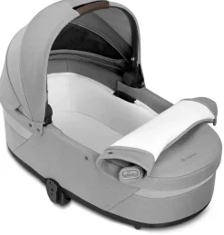 Cybex Balios S Lux 2 Stroller + Cot S Lux 2 Bundle - Silver Frame / Lava Grey