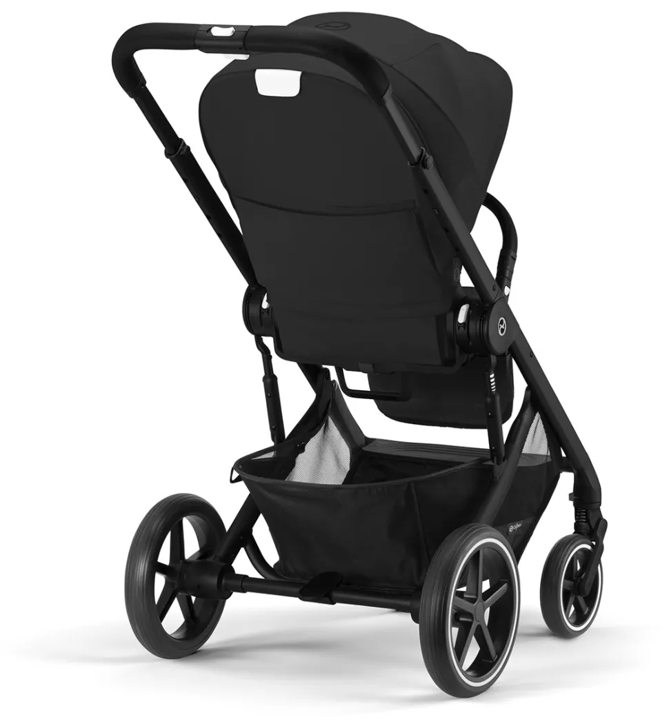 Cybex Balios S Lux Full Size Stroller + Cot S Bassinet Bundle (One Box) - All Black