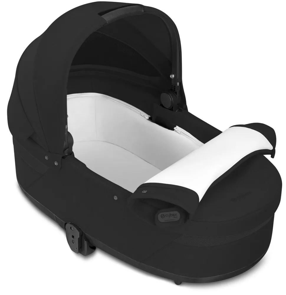 Cybex Balios S Lux Full Size Stroller + Cot S Bassinet Bundle (One Box) - All Black