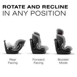 Cybex Callisto G 360 Rotating All-in-One Convertible Car Seat - Stone Grey