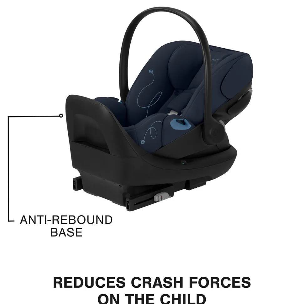 Cybex Cloud G Basic Comfort Extend Reclining Infant Car Seat with Anti-Rebound Bar - Ocean Blue