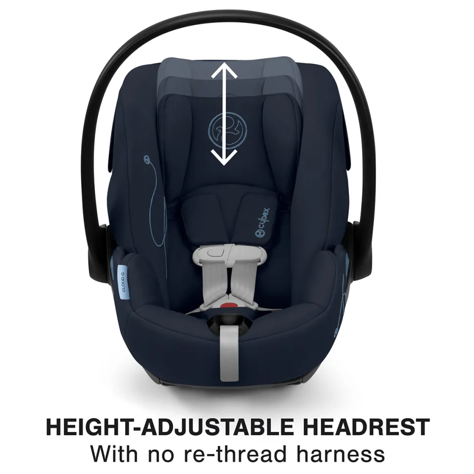 Cybex Cloud G Basic Comfort Extend Reclining Infant Car Seat with Anti-Rebound Bar - Ocean Blue
