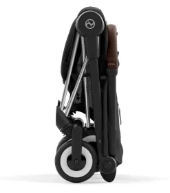 Cybex COYA Compact Stroller + Cloud G Lux SensorSafe Travel System Bundle - Rose Gold / Sepia Black / Moon Black