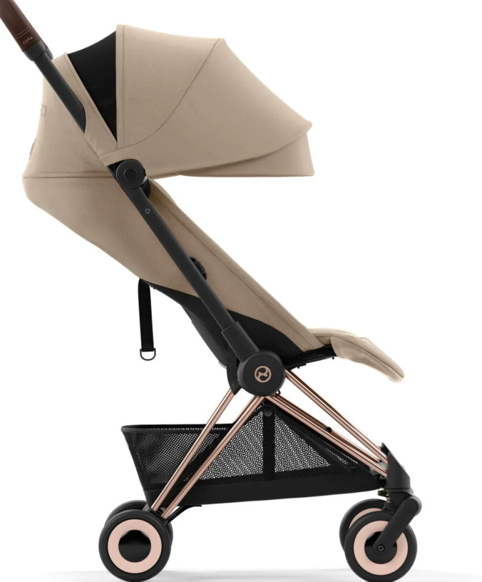 Cybex COYA Compact Stroller - Rose Gold / Cozy Beige