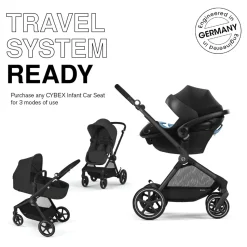 Cybex EOS 2-in-1 Stroller - Moon Black