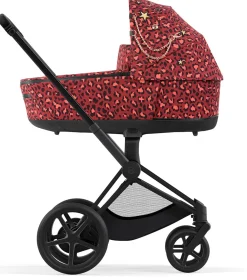 Cybex ePriam 2 Electronic Assist Complete Stroller with Lux Bassinet Bundle - Rockstar by Alec Voelkel