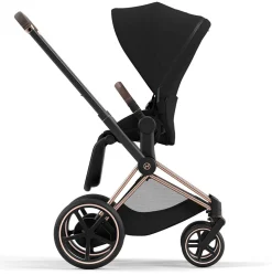 Cybex ePriam 2 Electronic Assist Stroller (One Box) - Rose Gold / Brown / Deep Black