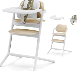 Cybex LEMO 2 High Chair 3-in-1 Set - Sand White