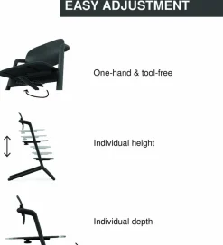 Cybex LEMO 2 High Chair Set + Training Tower Bundle - Pearl Pink