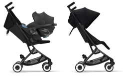 Cybex Libelle 2 Compact Stroller (WITHOUT 1 Pull Harness) - Moon Black