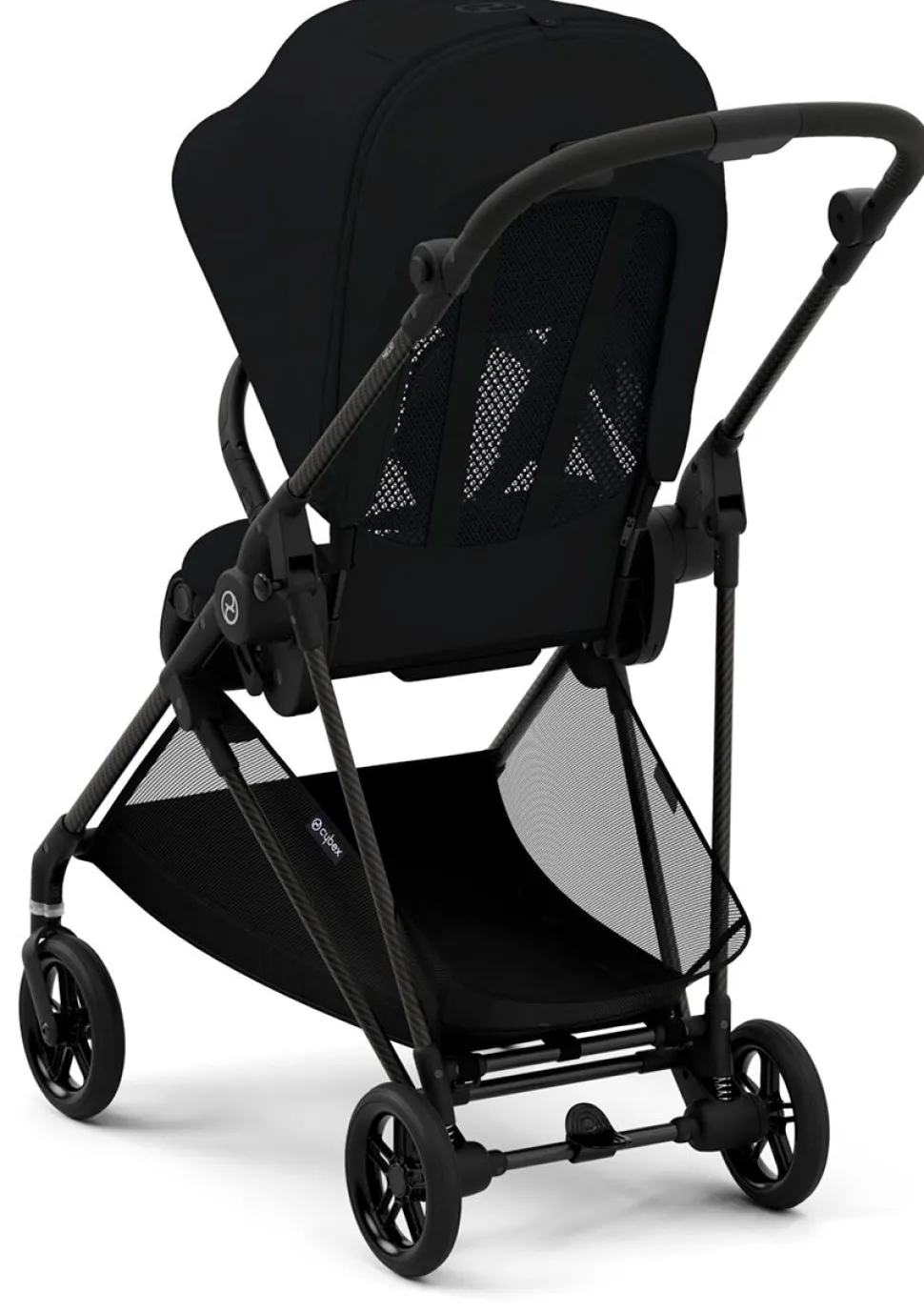 Cybex Melio Carbon 3 Compact Stroller - Moon Black