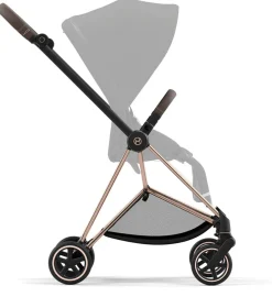 Cybex Mios 3 Stroller Frame - Rose Gold / Brown