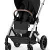 Cybex OPEN BOX Balios S Lux 2 Stroller - Silver Frame / Moon Black