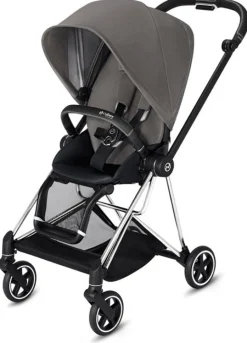 Cybex OPEN BOX Mios 2 Complete Stroller - Chrome/Black/Manhattan Grey