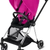 Cybex OPEN BOX Mios 2 Complete Stroller - Chrome/Black/Fancy Pink