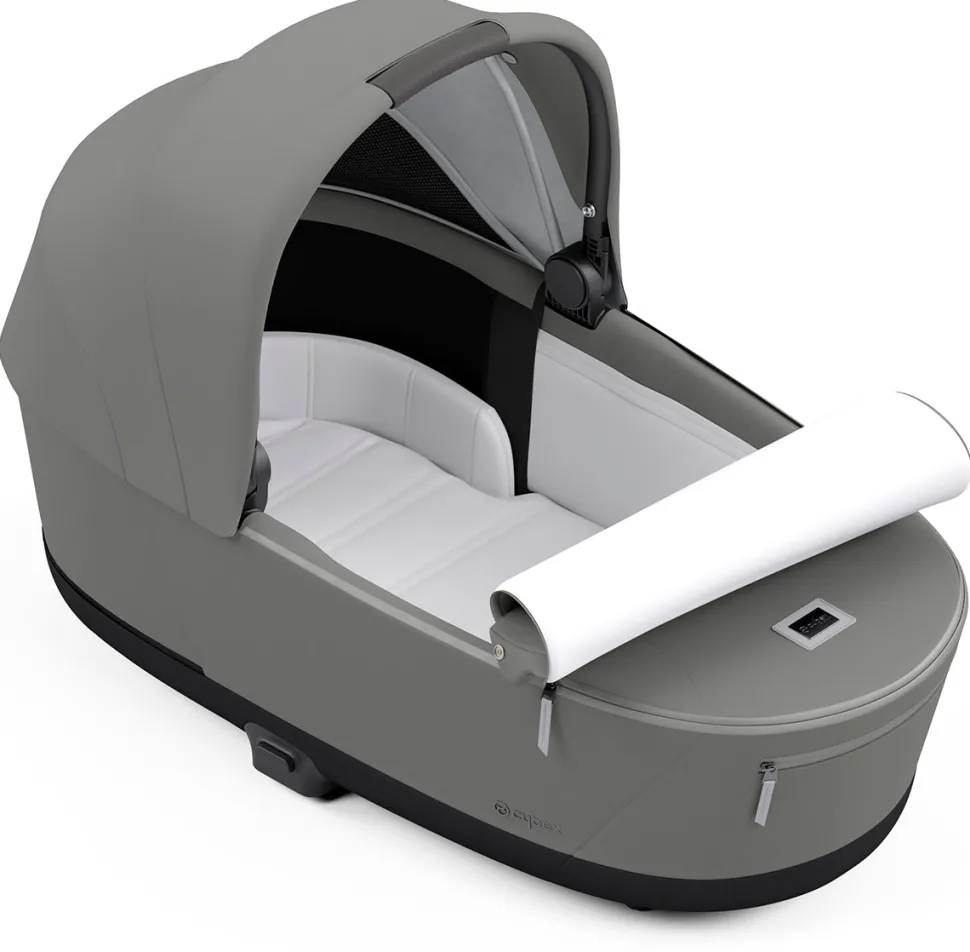Cybex Priam 4 / ePriam 2 Lux Carry Cot - Conscious Pearl Grey