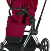 Cybex Priam 3 Complete Stroller - Chrome/Black/True Red