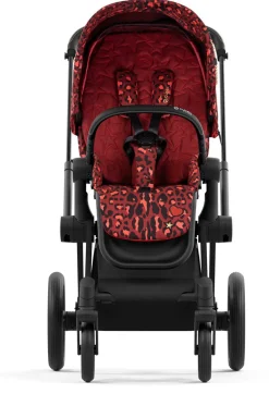 Cybex Priam 4 Complete Stroller with Lux Bassinet Bundle - Rockstar by Alec Voelkel