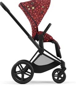 Cybex Priam 4 Complete Stroller with Lux Bassinet Bundle - Rockstar by Alec Voelkel