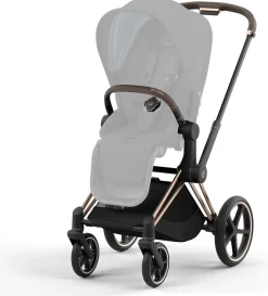 Cybex Priam 4 Stroller Frame - Rose Gold / Brown