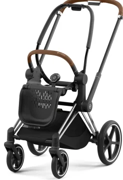 Cybex Priam 4 Stroller Frame - Chrome / Brown