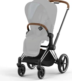 Cybex Priam 4 Stroller Frame - Chrome / Brown