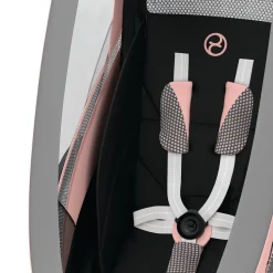 Cybex Zeno Multisport Trailer Bundle - Black/Pink Frame + Silver Pink Seat Pack