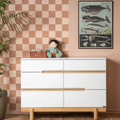 dadada Bliss 6-Drawer Dresser - White / Natural