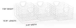 dadada Central Park Storage Baskets (Set Of 3) - White