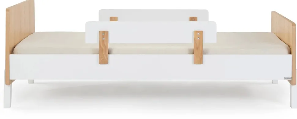 dadada Fun Bed, Twin Size - White / Red Oak (2 Boxes)
