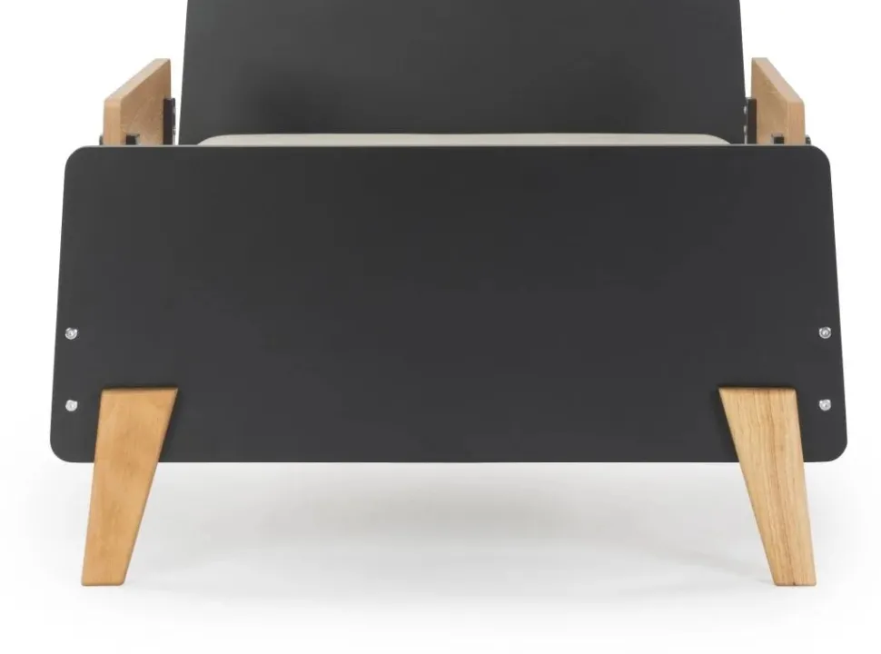 dadada Fun Bed, Twin Size - Graphite / Red Oak (2 Boxes)