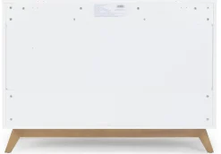 dadada Soho 5-Drawer Dresser - White / Walnut