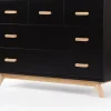 dadada Soho 5-Drawer Dresser - Black / Natural