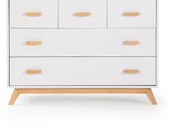 dadada Soho 5-Drawer Dresser - White / Natural