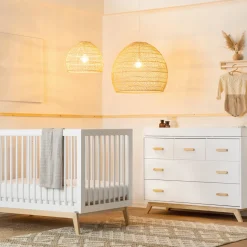 dadada Soho 5-Drawer Dresser - White / Natural