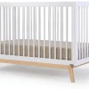 dadada Soho 3-in-1 Convertible Crib - White/Natural