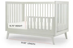 dadada Soho 3-in-1 Convertible Crib - Sage