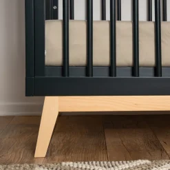dadada Soho 3-in-1 Convertible Crib - Black / Natural