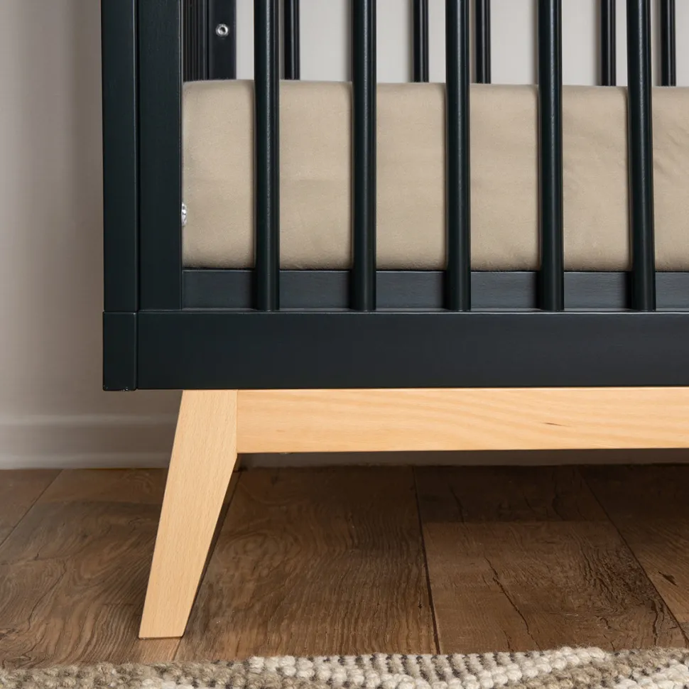 dadada Soho 3-in-1 Convertible Crib - Black / Natural