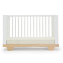 dadada Spirit 8-in-1 Convertible Crib - White / Natural