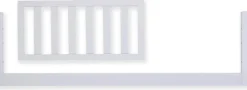 dadada Toddler Bed Conversion Rail For Jolly - White