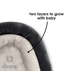 Diono Cuddle Soft, 2-in-1 Head Support, Grey/Arctic