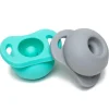Doddle & Co. The Pop Pacifier, 2 Pack - Oh Happy Grey + In Teal Life
