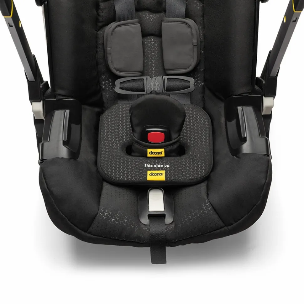 Doona+ Infant Car Seat & Stroller + SensAlert Pad Bundle - Midnight